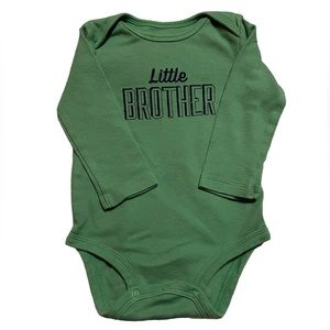 Carter’s Little Brother Lone Sleeve Onesie